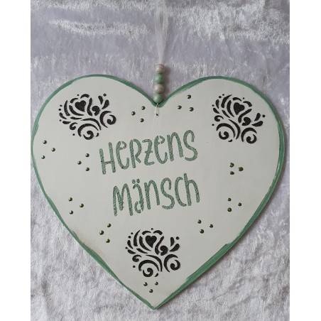 Schild Herzens Mänsch