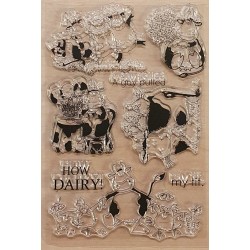 Clear Stamps lustige Kühe
