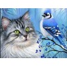 3D Pixel Bild Katze