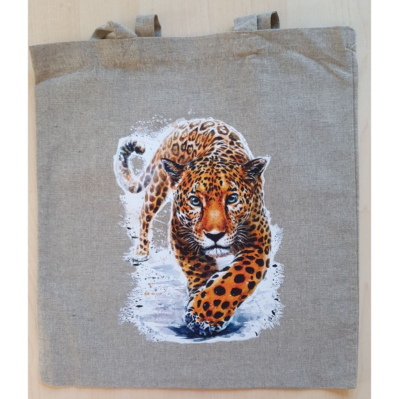 Baumwoll Tasche Leopard