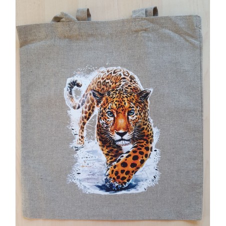 Baumwoll Tasche Leopard