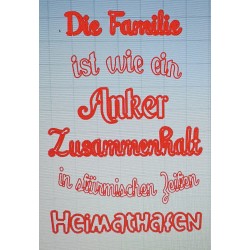 Schablone Anker....