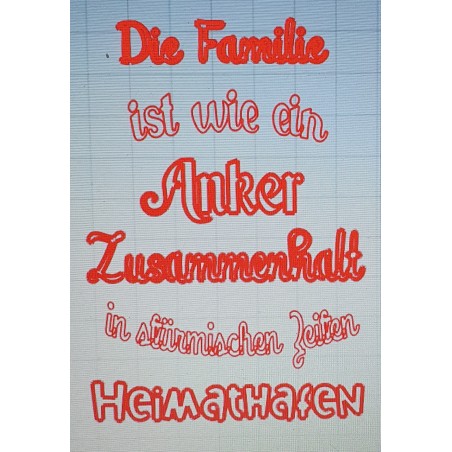 Schablone Anker....