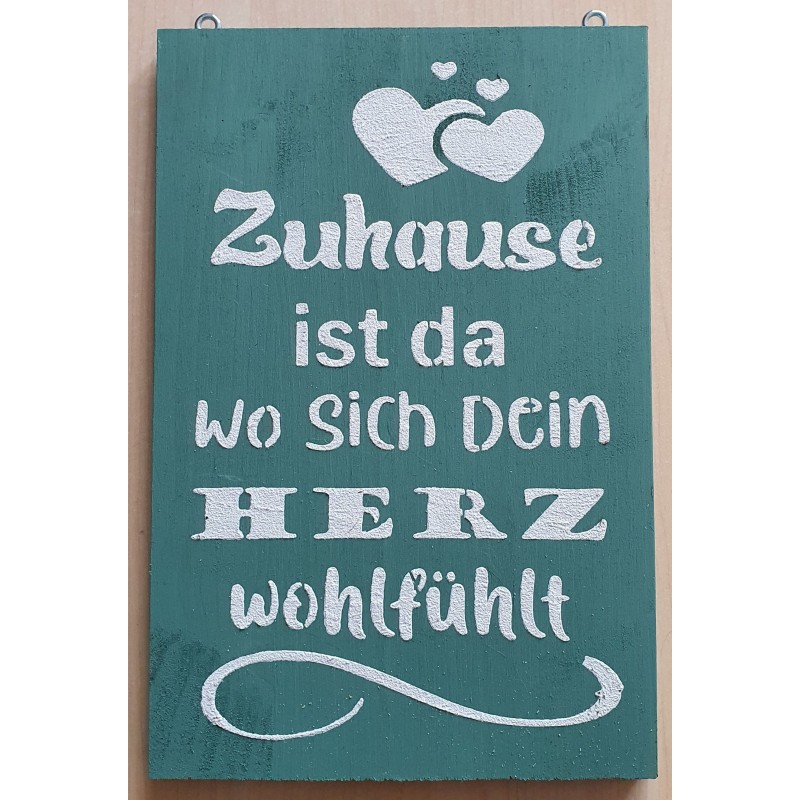 Schild Zuhause....
