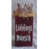 Teelicht Halter Liäblings Mänsch