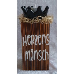 Teelicht Halter Herzens Mänsch