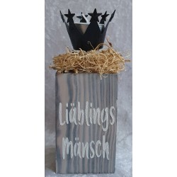 Teelicht Halter Liäblings Mänsch