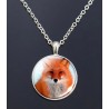Kette mit Cabochon Anhänger Fuchs