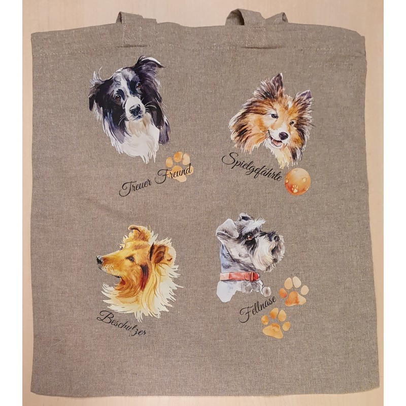 Baumwoll Tasche Hunde