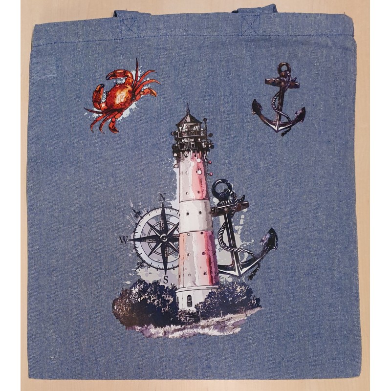 Baumwoll Tasche Leuchtturm