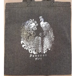 Baumwoll Tasche Pfau