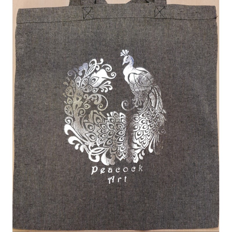 Baumwoll Tasche Pfau