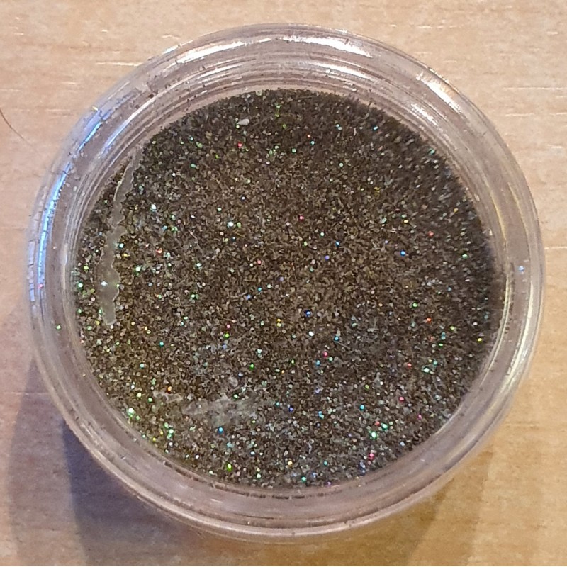 Embossing Pulver anthrazit/gold glitzer