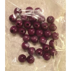 Holzperlen magenta