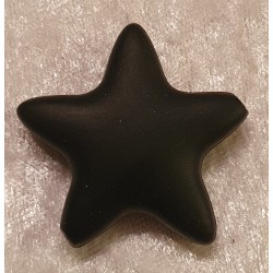 Silikon Stern mit Loch schwarz