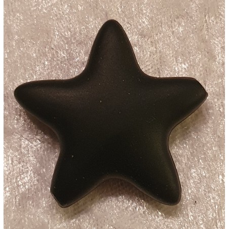Silikon Stern mit Loch schwarz