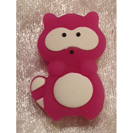 Silikon Waschbär mit Loch pink
