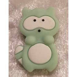 Silikon Waschbär mit Loch mint