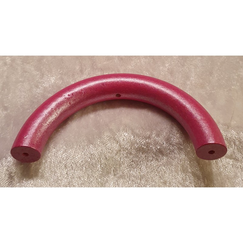 Halbring mit 5 Bohrungen 3mm pink/perlmutt