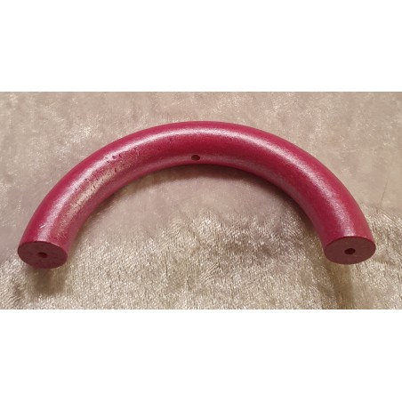 Halbring mit 5 Bohrungen 3mm pink/perlmutt