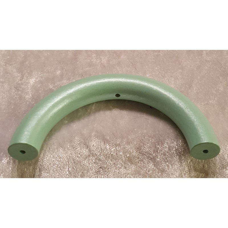 Halbring mit 5 Bohrungen 3mm mint/perlmutt