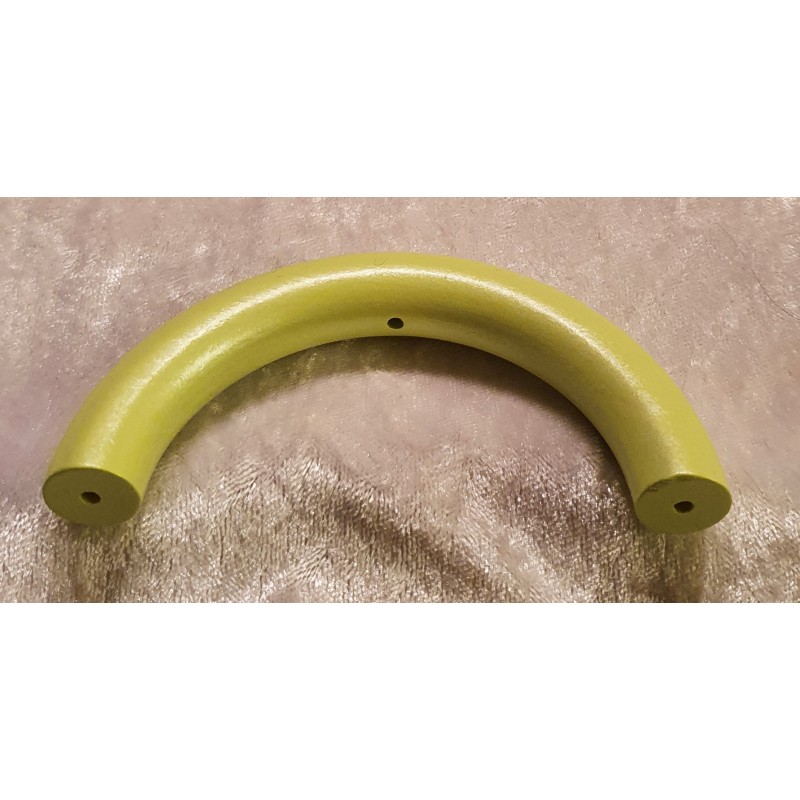Halbring mit 5 Bohrungen 3mm limette/perlmutt