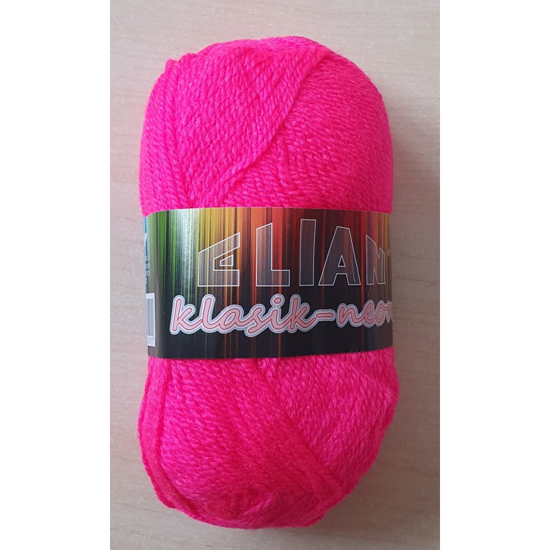 Garn neon pink