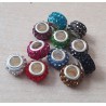 Strass Grossloch Perle weiss