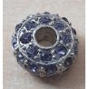 Strass Grossloch Perle lila