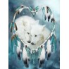 3D Diamant Pixel-Bild Wolf