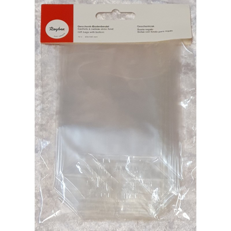 Geschenk Bodenbeutel transparent