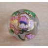 Glasperlen transparent/rosa