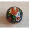 Glasperlen schwarz/orange