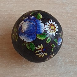 Glasperlen schwarz/blau