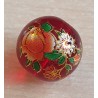 Glasperlen rot/orange