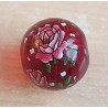 Glasperlen rot/magenta