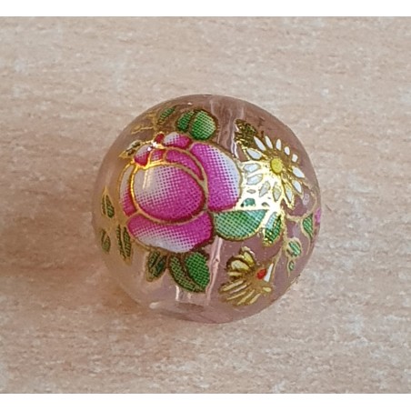 Glasperlen rosa/pink
