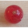 Glasperlen rot/gold