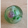Glasperlen mint/gold