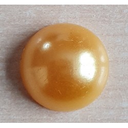Halbe Perle ohne Loch Rund orange