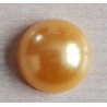 Halbe Perle ohne Loch Rund orange
