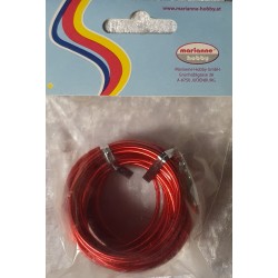 Alu Draht rot