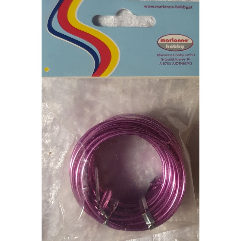 Alu Draht pink