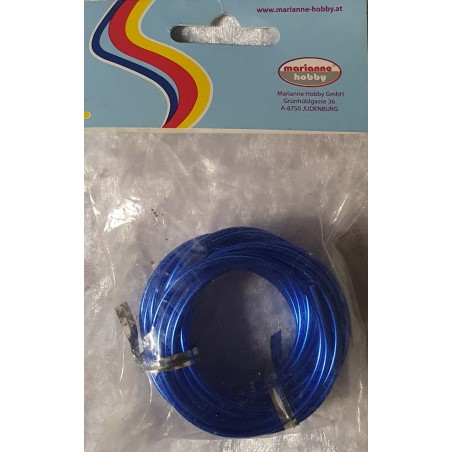 Alu Draht blau
