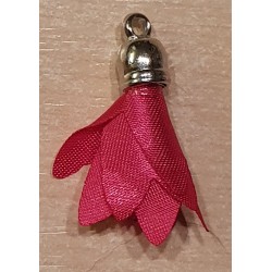 Stoff Quasten pink