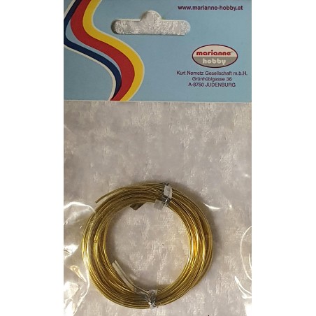 Alu Draht gold