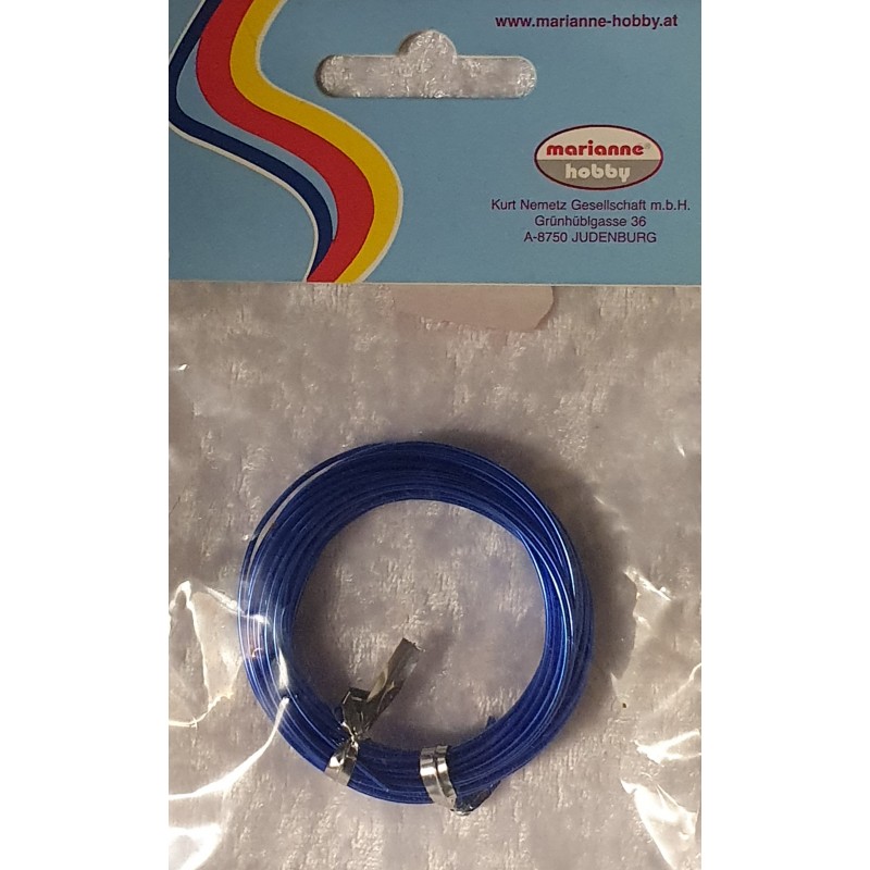 Alu Draht blau