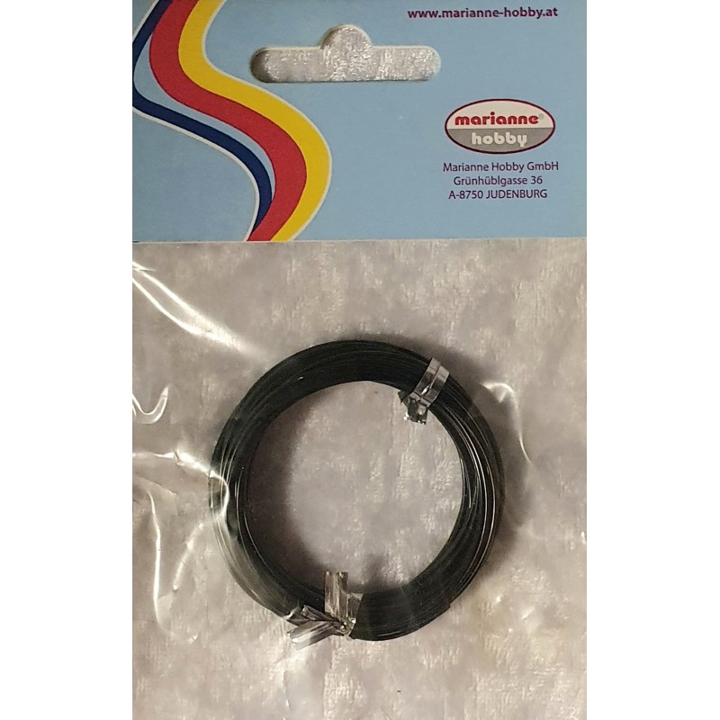 Alu Draht schwarz