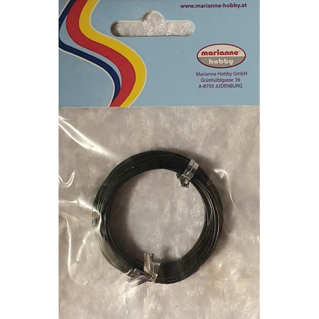 Alu Draht schwarz
