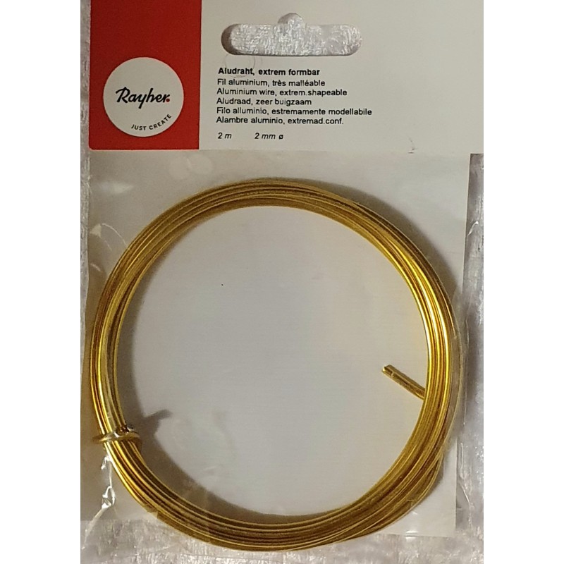Alu Draht gold